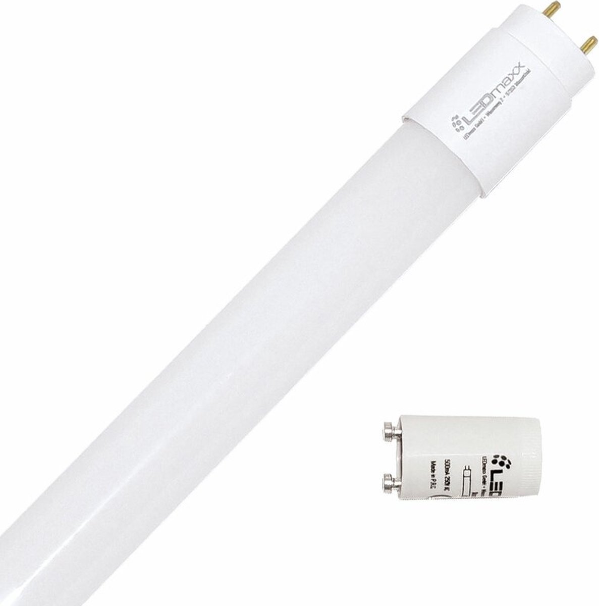 LEDmaxx LED TL-buis 60cm 9W/830 900lm | Vervangt Philips TL-D 18W/830 | G13 | Warm Wit | 9 watt | 15.000 Branduren