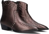 Notre-V Magna Enkellaarsjes - Enkelboots met rits - Dames - Brons - Maat 39