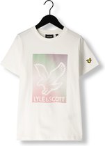 Lyle & Scott Dotted Eagle Graphic T-shirt Polo's & T-shirts Jongens - Polo shirt - Wit - Maat 164/170
