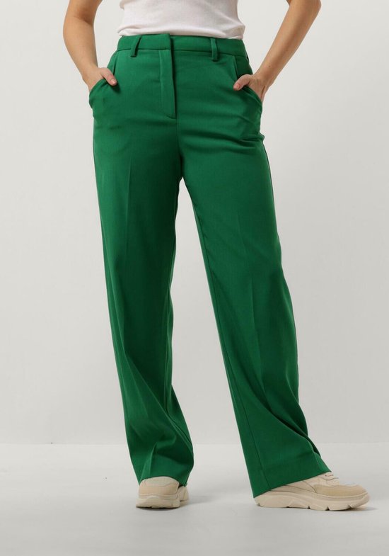 Minus Livina Straight Leg Pant Broeken Dames - Groen - Maat 40