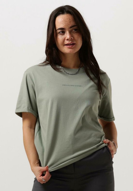 MSCH Copenhagen Mschterina Organic Small Logo Tee Tops & T-shirts Dames - Shirt - Groen