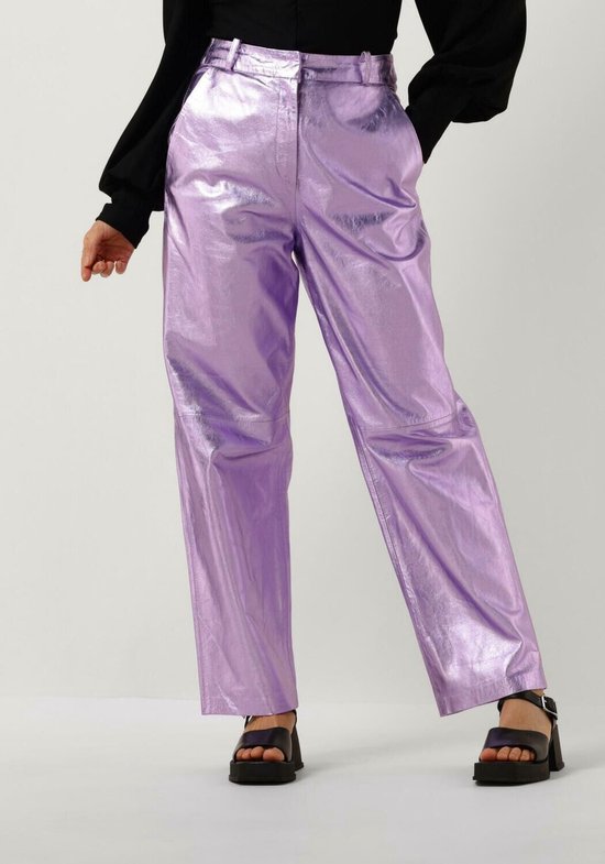 Pantalons Ibana Perfecta Metallic Femme - Violet - Taille 36