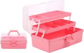 Boîte à outils vide - Boîte à outils vide - Boîte à outils - 30 cm - Rose