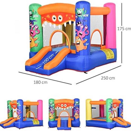 Springkasteel - Springkasteel met blower - Springkasteel voor kinderen ...