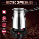 Cheffinger CF-ECMO.6:600ml Elektrisch roestvrijstalen Turks espresso-koffiezetapparaat