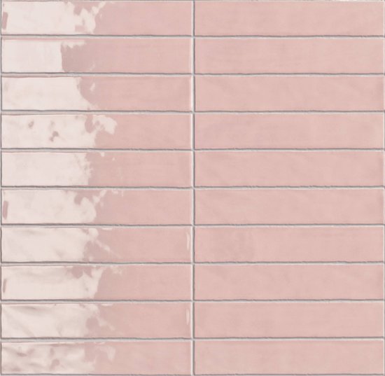 Wandtegel Sartoria Vernici 5x25x1 cm Baby Pink 0,6 M2