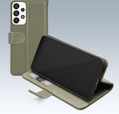 Mobilize Telefoonhoesje geschikt voor Samsung Galaxy A53 Hoesje | Mobilize Premium Gelly Wallet Bookcase Portemonnee | Pasjeshouder voor 3 Pasjes | Telefoonhoesje voor Pinpas / OV Kaart / Rijbewijs - Groen