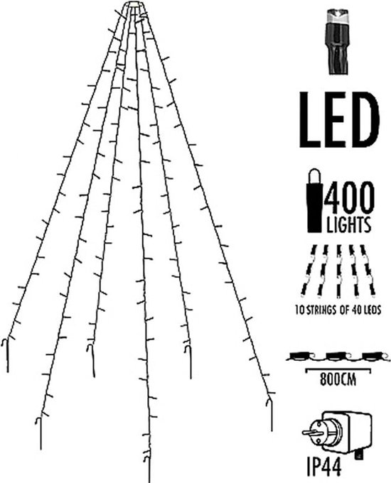 Foto: Valetti vlaggenmast verlichting 800cm 400 led s