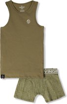 Vingino B-231-16 Fine Art Set Nachtkleding Jongens - Groen - Maat 170/176