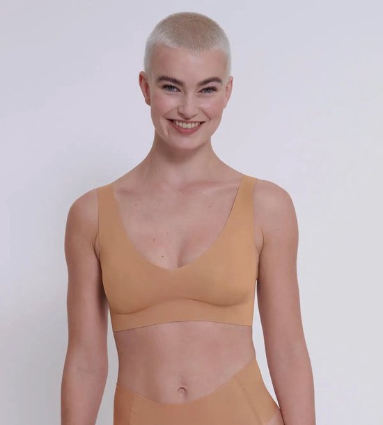 Sloggi Zero Feel Bralette rembourrée 2.0 - Soutien-gorge sans couture - XXL - Crème