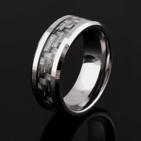 King Will CLASSIC Zilver/Zwart/Goud/Blauw/Bruin/Roségoud Groef 6mm 7mm 8mm Hoog gepolijst/Mat afwerking Heren wolfraamring Trouwring Comfort Fit, X