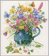 Kit de comptage Fleurs sauvages en vase - Lanarte - PN-0164074