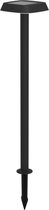 EGLO Dreoli Solar Spike Lamp - Lampe sur pied Outdoor - énergie solaire - LED - 103,5 cm - Zwart/ Wit