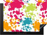 KitchenYeah® Inductie beschermer 71x52 cm - Patronen - Verf - Regenboog - Kookplaataccessoires - Afdekplaat voor kookplaat - Inductiebeschermer - Inductiemat - Inductieplaat mat