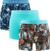 Muchachomalo 3P boxers athene blauw - XL