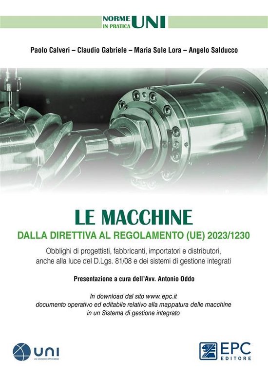 Le macchine dalla direttiva al regolamento (UE) 2023/1230 - cover