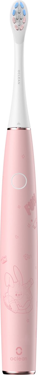 Oclean Kids - Elektrische Tandenborstel - Calciumfluoride Borstelharen Tegen Gaatjes - Ultrastille Poetservaring - Roze - C01000363