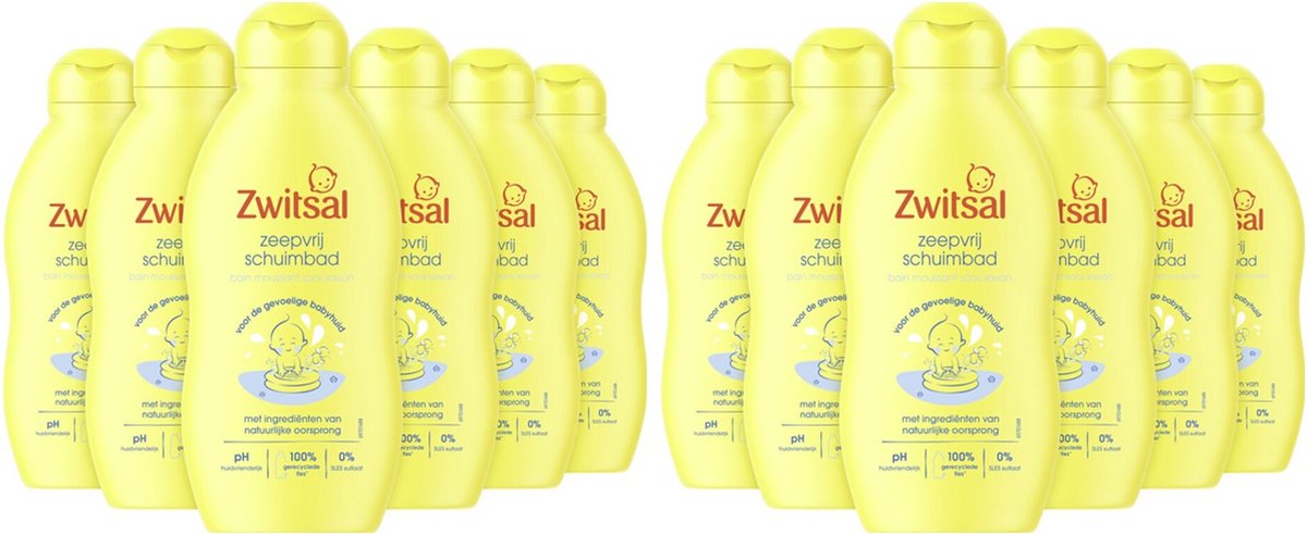 Zwitsal - Zeepvrij Schuimbad - 12 x 200 ml