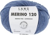 Lang Yarns Merino 120 50 gram Jeans middel melange 334