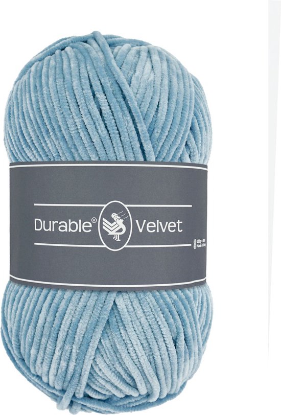Durable Velvet - 289 blue grey - Chenille Garen