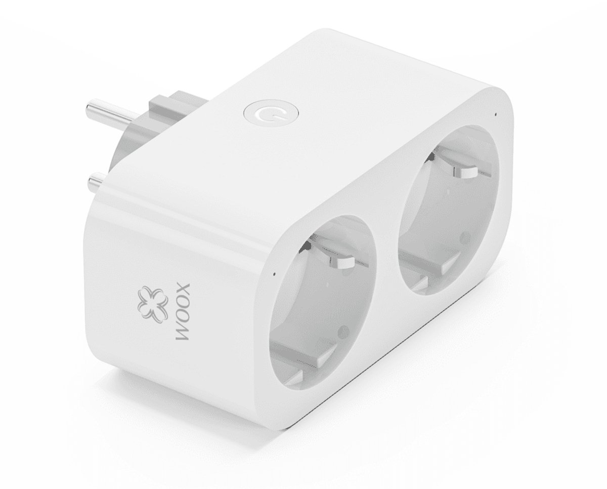 Woox R6153 dubbele smart stekker - wifi stekker met twee stopcontacten