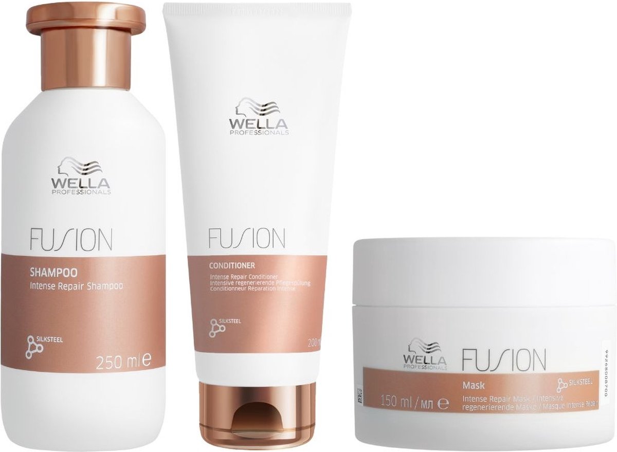 Wella - Fusion Intense Repair Set de Luxe - 250 + 200 + 150ml