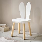 Petite Amélie ® Kinderstoel - Konijnstoeltje - L.30 x W.30 x H.60 cm - Wit