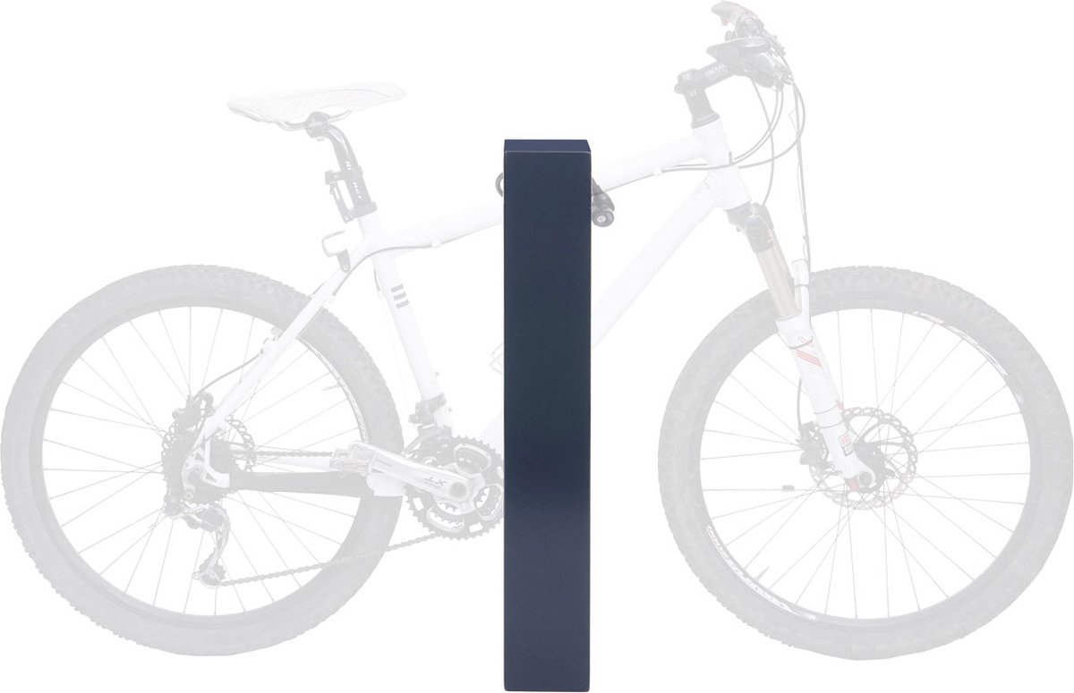 Cosmo Casa Fietsbeugel - Fietsenrek - Leuning - Verzinkt Staal - Buiten - Poeder gecoat - 87x10x13cm - Antraciet