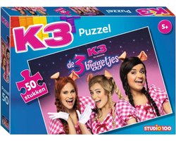 foto van K3 Puzzel De 3 Biggetjes 50 Stukjes