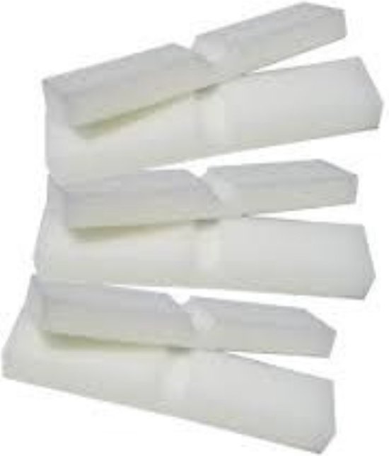 6x filtervlies geschikt voor Fluval FX4/FX5/FX6 Fine filter pad
