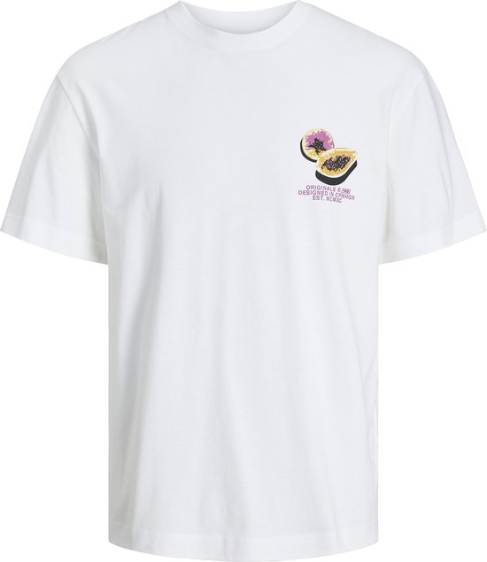 Jack & Jones T-shirt Jortampa Back Tee Ss Crew Neck Sn 12252175 Bright White Mannen Maat - M