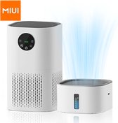 MIUI® - luchtreiniger met luchtbevochtiger - met HEPA filter - tegen pollen, allergieën, stof en huisdierenharen - 2 in 1 luchtzuivering en bevochtiging - ultra-stille modus van 25dB - tot 60 m2