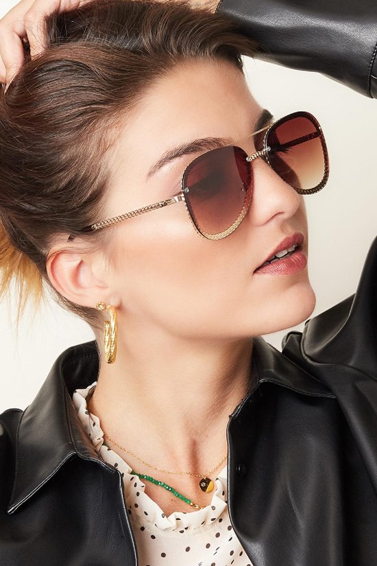 Zonnebril Zilver Plastic One size van Mango — afbeelding 2