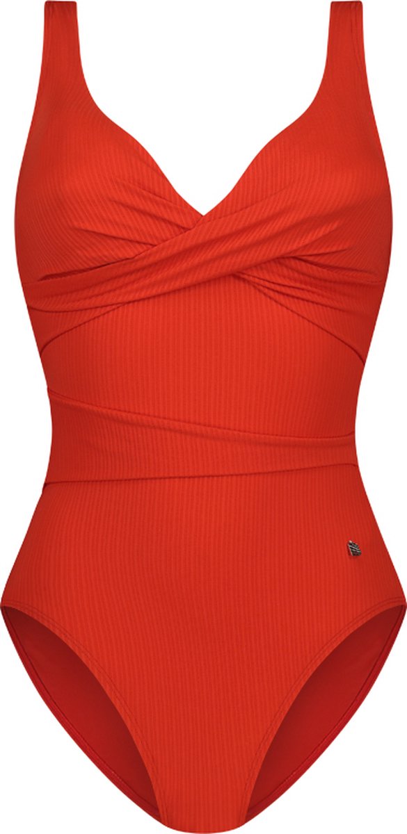 Beachlife Fiery Red overslag badpak