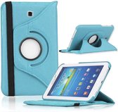 Draaibaar Hoesje - Rotation Tabletcase - Multi stand Case Geschikt voor: Samsung Galaxy Tab 3 7.0 inch 2013 (SM-T210/T215/P3200) - Lichtblauw