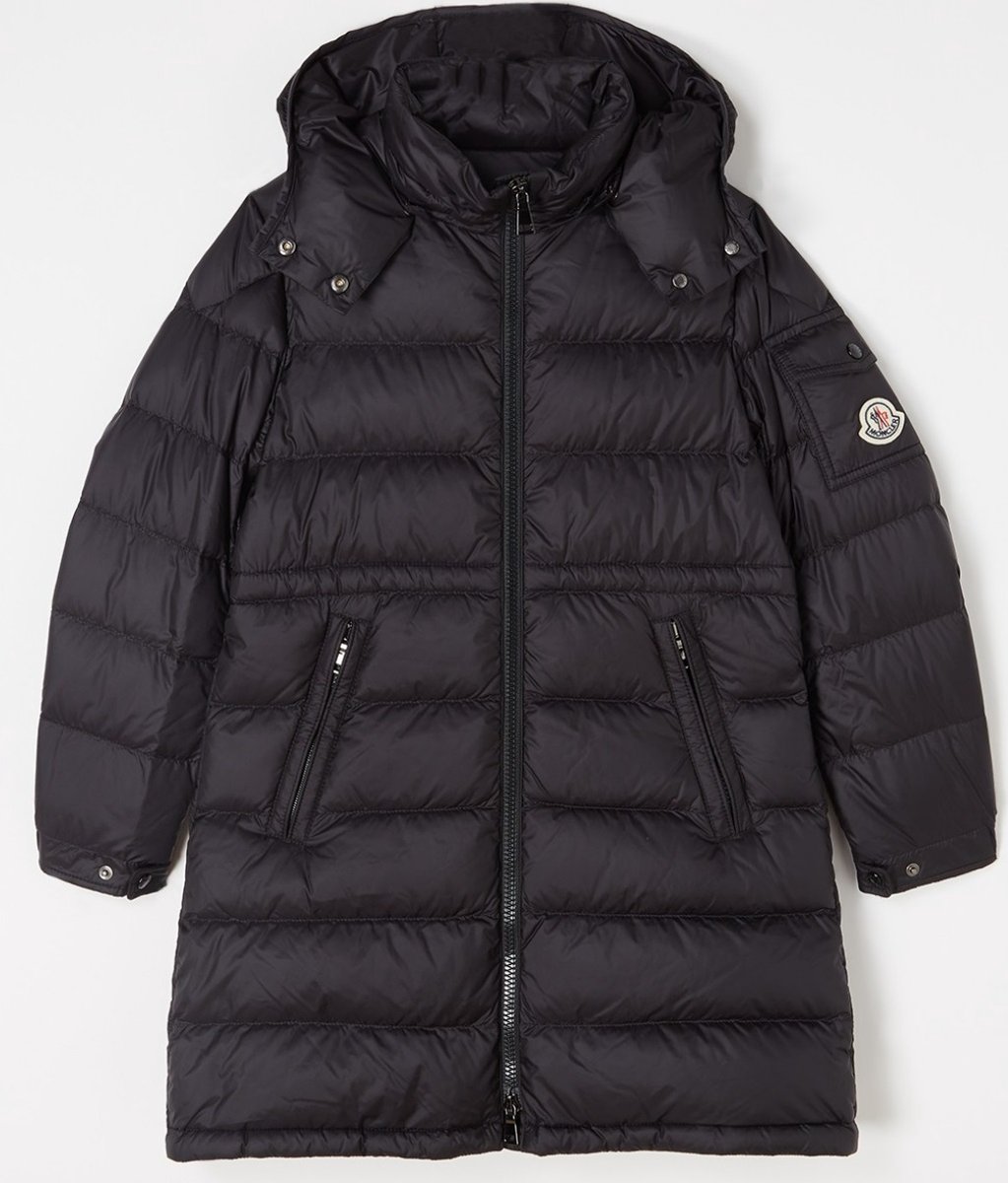 Moncler Meillon gewatteerde parka met donsvulling en ritszakken - zwart - maat 140