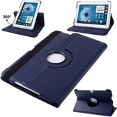 Draaibaar Hoesje - Rotation Tabletcase - Multi stand Case Geschikt voor: Samsung Galaxy Note 10.1 inch 2012 Tablet (N8000 N8010 N8013) - Donkerblauw
