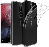Silicone hoesje Geschikt voor: Nokia 6 2018 - transparant