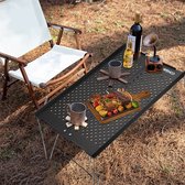 Tomshoo Table de Camping compacte petite table pliante en métal Plein air pour Camping Barbecue pique-nique tourisme Pêche accessoires de Camping