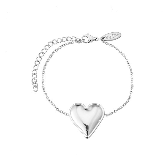 By Shir Armband edelstaal lovely zilver