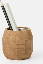 Oakywood Geometric Pen Pot - Eiken - Luxe Massief Houten Pennenpot Pennenbak
