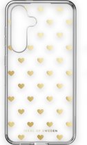 iDeal of Sweden Coque transparente Samsung Galaxy S24 Coeurs dorés