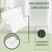 Badkussen zacht [wit dun] nekkussen voor badkuip met zuignappen als badaccessoires - kussen voor badkuip - badkussen met ergonomische pasvorm