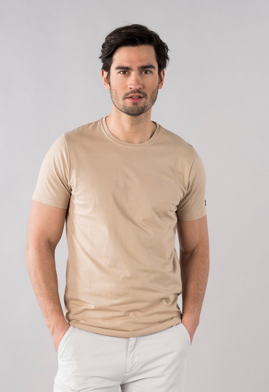 Presly & Sun Heren - T-Shirt - L - Taupe - Conner