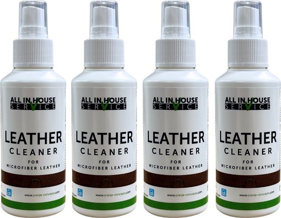 All-In House Microfiber Leather Cleaner - 4 x 100ml