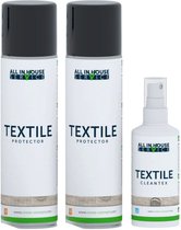 All-In House Textile Protector 2 x 250ml + Textile Cleantex Vlekkenspray 100ml
