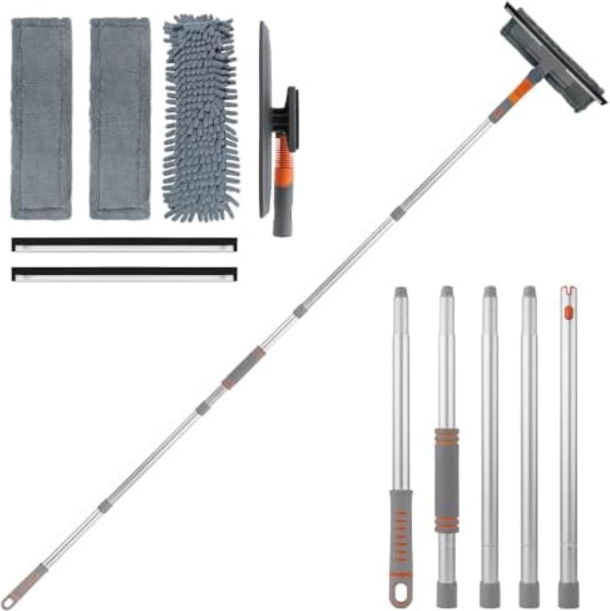 Goedkoopste Ramenwasser telescopisch - Ramenwasser met steel - Ramenwisser met telescoopsteel
