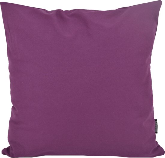 Housse de coussin Florea Uni violet | Coton / Polyester | 45 x 45 cm