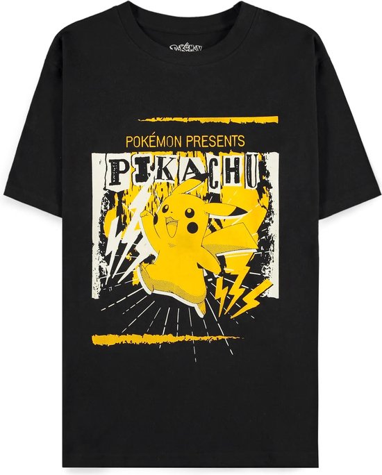 Pokémon - Pika Punk Heren T-shirt - M - Zwart