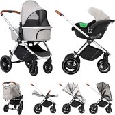 FreeON Pram Joy 3in1 - Poussette et nacelle - Grijs (avec siège auto i-Size)